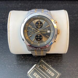 Seiko Men's Chronograph Two-Tone Watch